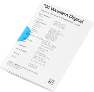 Твердотельный накопитель Western Digital 1000 Gb SN580 Blue (WDS100T3B0E)