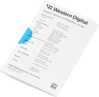 Твердотельный накопитель Western Digital 1000 Gb SN580 Blue (WDS100T3B0E)