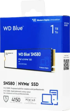 Твердотельный накопитель Western Digital 1000 Gb SN580 Blue (WDS100T3B0E)