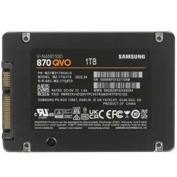 Твердотельный накопитель Samsung 1000 Gb 870 QVO (MZ-77Q1T0BW)