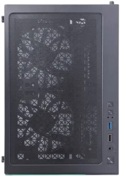 Компьютерный корпус 1STPLAYER MIKU Mi2 LED Black (FP_Mi2-BK-3F1)