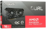 Видеокарта ASUS (DUAL-RX7600XT-O16G) Radeon RX 7600 XT 16GB DUAL OC 90YV0K21-M0NA00