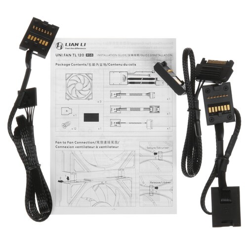 Комплект вентиляторов для корпуса Lian Li UNI FAN TL LED 120 Reverse ARGB Black (G99.12RTL3B.R0)