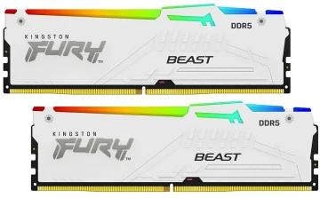 Оперативная память 32 Gb 6000 MHz Kingston FURY Beast RGB White (KF560C30BWEAK2-32)