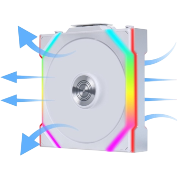 Комплект вентиляторов для корпуса Lian Li UNI FAN SL WIRELESS 120 Reverse Blade ARGB White (G99.12RSL1W3W.R0)