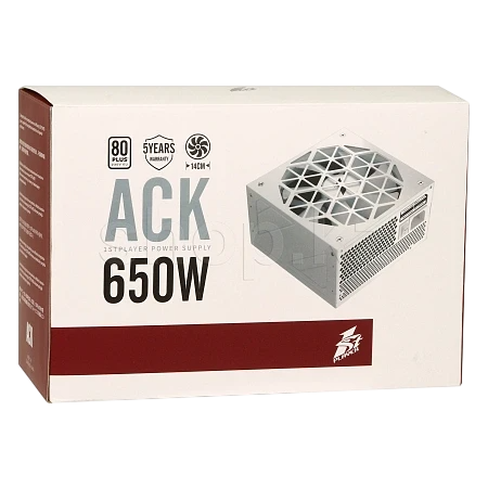 Блок питания 1STPLAYER 650W ACK STANDARD White (HA-650AC1-WH)