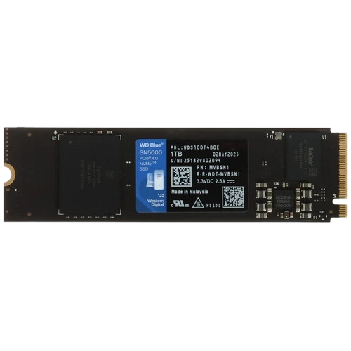 Твердотельный накопитель Western Digital 1000 Gb SN500 Blue (WDS100T4B0E)