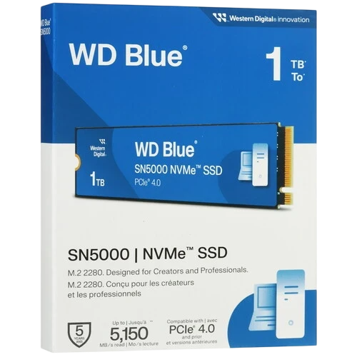 Твердотельный накопитель Western Digital 1000 Gb SN500 Blue (WDS100T4B0E)