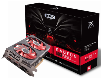 Видеокарта XFX (RX-550P4PFG5) Radeon RX 550 4GB Double Dissipation