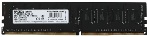 Оперативная память 8 Gb 2666 MHz AMD PERFOMANCE SERIES Black (R748G2606U2S-U) 