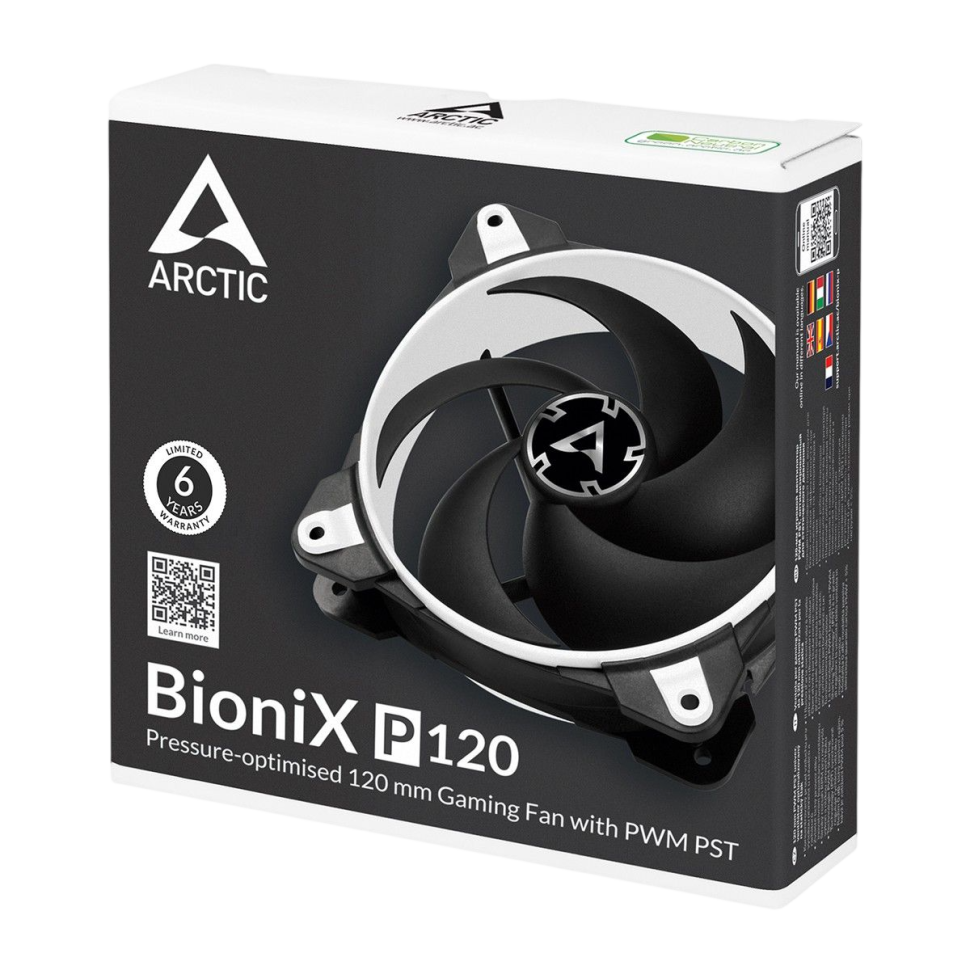 Вентилятор для корпуса Arctic Cooling BioniX P120 White ACFAN00116A PWM RPM