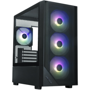 Компьютерный корпус XASTRA A401M 4ARGB-V2 TG Black (A401M-V2-4FC12A)