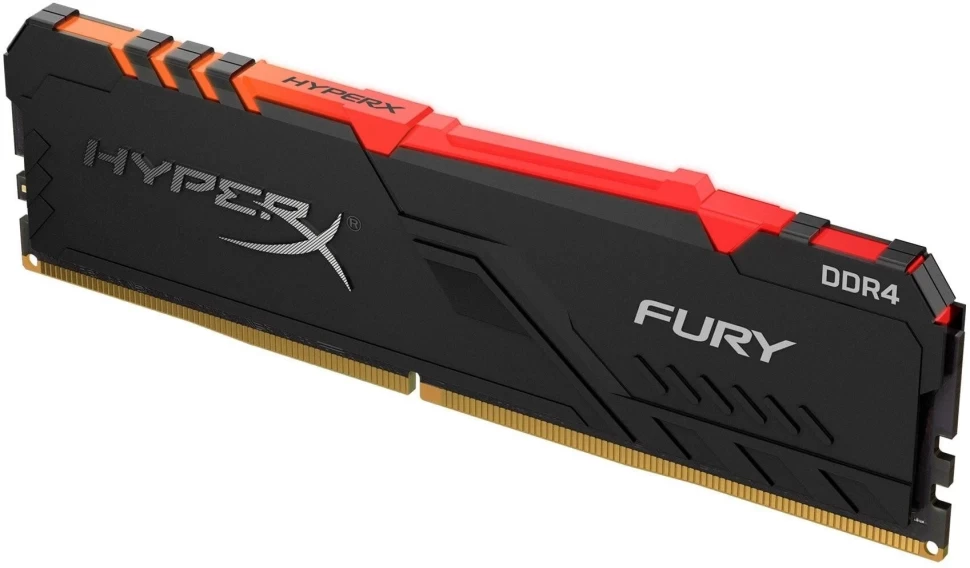 Оперативная память 32 Gb 3000 MHz Kingston HYPERX FURY Black RGB (HX430C16FB3A/32)