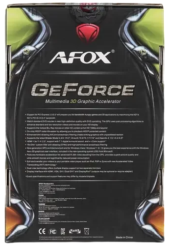 Видеокарта AFox (AF730-4096D3L6) GeForce GT 730 4GB