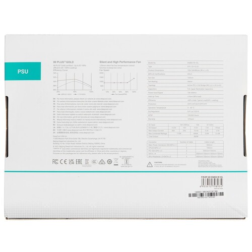 Блок питания Deepcool 850W DP-GD-DQ850-M-V2L