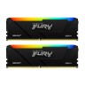 Оперативная память 16 Gb 2666 MHz Kingston FURY Beast RGB PnP Black (KF426C16BB2AK2/16)