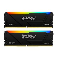 Оперативная память 16 Gb 2666 MHz Kingston FURY Beast RGB PnP Black (KF426C16BB2AK2/16)