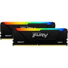 Оперативная память 16 Gb 2666 MHz Kingston FURY Beast RGB PnP Black (KF426C16BB2AK2/16)