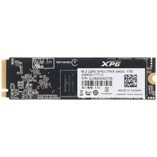 Твердотельный накопитель ADATA 1000 Gb SPECTRIX S40G RGB AS40G-1TT-C XPG