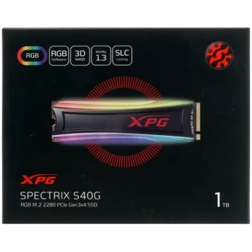 Твердотельный накопитель ADATA 1000 Gb SPECTRIX S40G RGB AS40G-1TT-C XPG