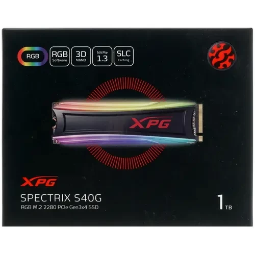 Твердотельный накопитель ADATA 1000 Gb SPECTRIX S40G RGB AS40G-1TT-C XPG