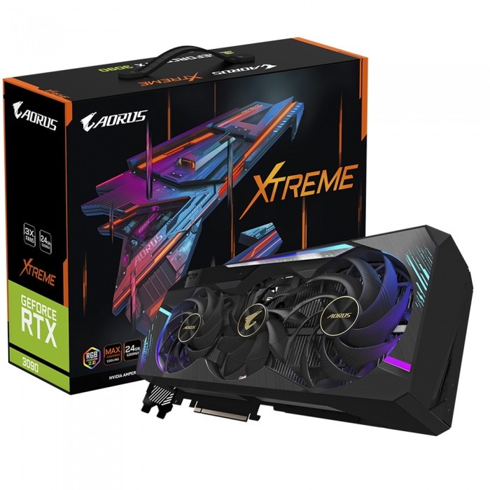 Видеокарта GIGABYTE (GV-N3090AORUS X-24GD) GeForce RTX 3090 24Gb AORUS XTREME