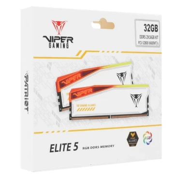 Оперативная память 32 Gb 6600 MHz PATRIOT VIPER ELITE 5 TUF Gaming (PVER532G66C34KT)
