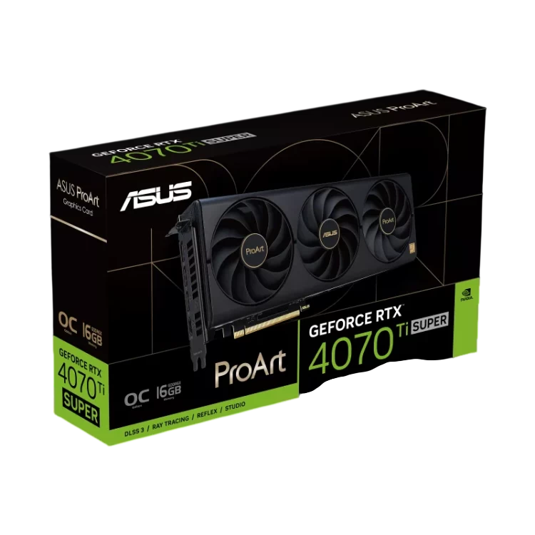 Видеокарта ASUS (PROART-RTX4070TIS-O16G) GeForce RTX 4070 TI SUPER 16GB PROART OC 90YV0KJ0-M0NA00