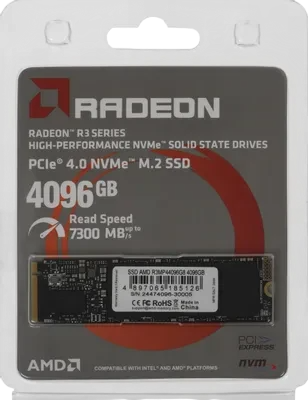 Твердотельный накопитель AMD 4000 Gb Radeon R3 Series (R3MP44096G8)