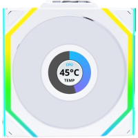 Вентилятор для корпуса Lian Li UNI FAN SL WIRELESS LCD 120 12SLLCD1W1W ARGB White (G99.12SLLCD1W1W.R0)