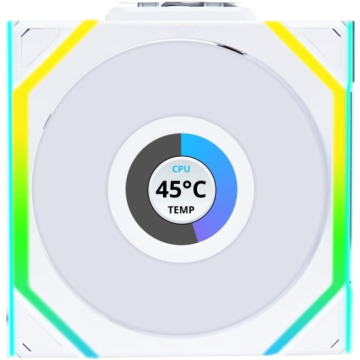 Вентилятор для корпуса Lian Li UNI FAN SL WIRELESS LCD 120 12SLLCD1W1W ARGB White (G99.12SLLCD1W1W.R0)