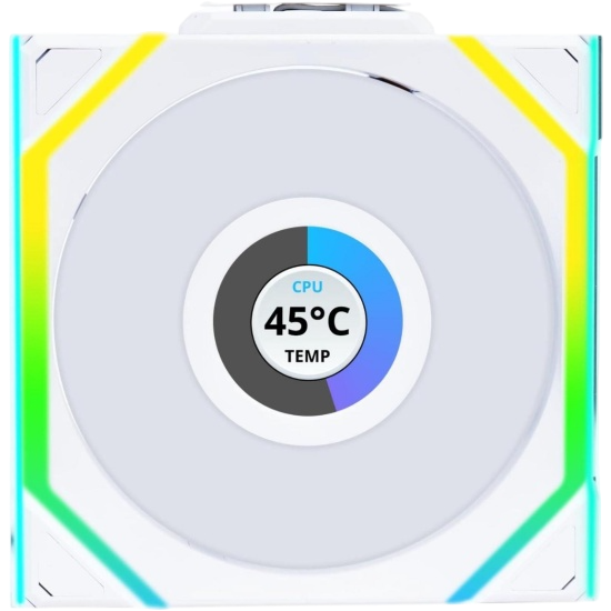 Вентилятор для корпуса Lian Li UNI FAN SL WIRELESS LCD 120 12SLLCD1W1W ARGB White (G99.12SLLCD1W1W.R0)