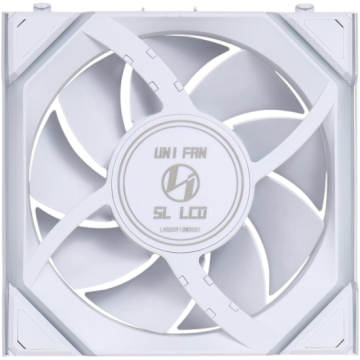 Вентилятор для корпуса Lian Li UNI FAN SL WIRELESS LCD 120 12SLLCD1W1W ARGB White (G99.12SLLCD1W1W.R0)