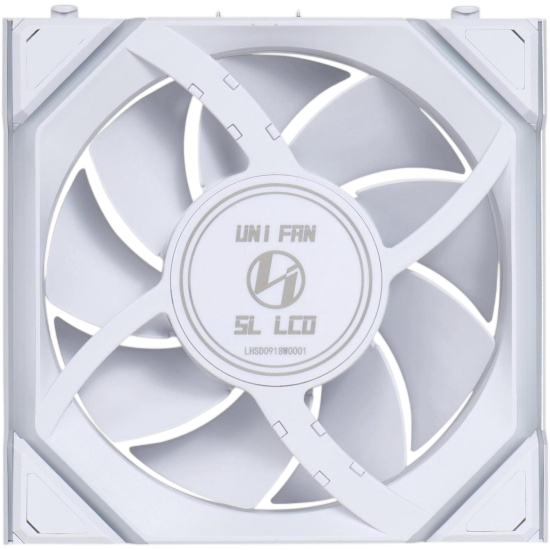 Вентилятор для корпуса Lian Li UNI FAN SL WIRELESS LCD 120 12SLLCD1W1W ARGB White (G99.12SLLCD1W1W.R0)