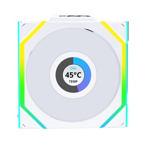 Вентилятор для корпуса Lian Li UNI FAN SL WIRELESS LCD 120 12SLLCD1W1W ARGB White (G99.12SLLCD1W1W.R0)