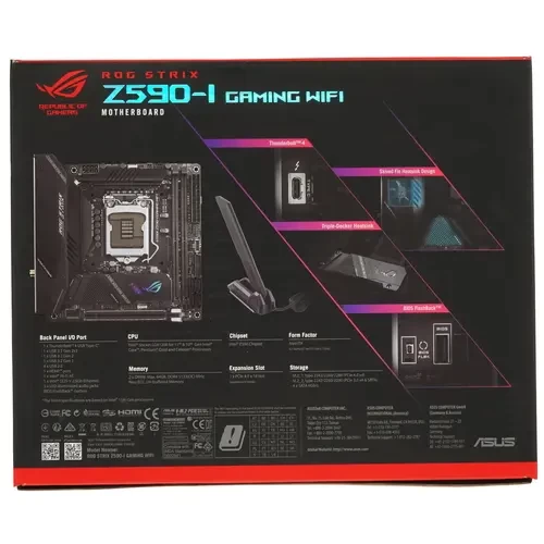 Материнская плата ASUS ROG STRIX Z590-I GAMING WIFI 90MB1680-M0EAY0