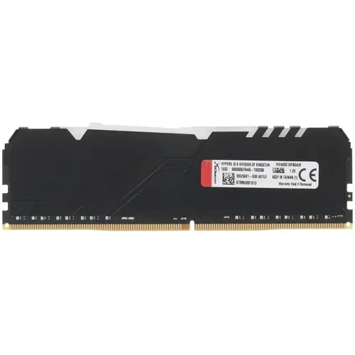 Оперативная память 8 Gb 2666 MHz Kingston HYPERX FURY RGB Black  (HX426C16FB3A/8)