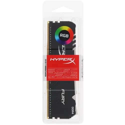 Оперативная память 8 Gb 2666 MHz Kingston HYPERX FURY RGB Black  (HX426C16FB3A/8)