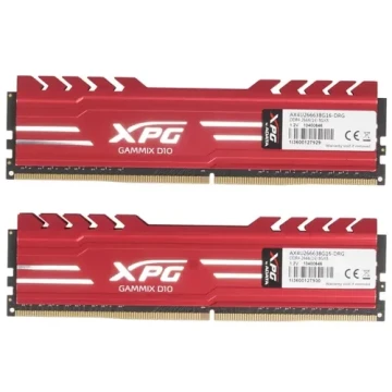 Оперативная память 16 Gb 2666 MHz ADATA XPG GAMMIX D10 Red (AX4U266638G16-DRG)