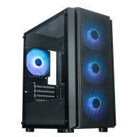 Компьютерный корпус XASTRA A402M 4ARGB-C6 TG Black (A402M-4FC12A-BK-C6)