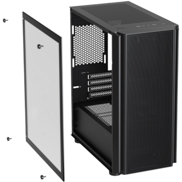 Компьютерный корпус XASTRA A402M 4ARGB-C6 TG Black (A402M-4FC12A-BK-C6)