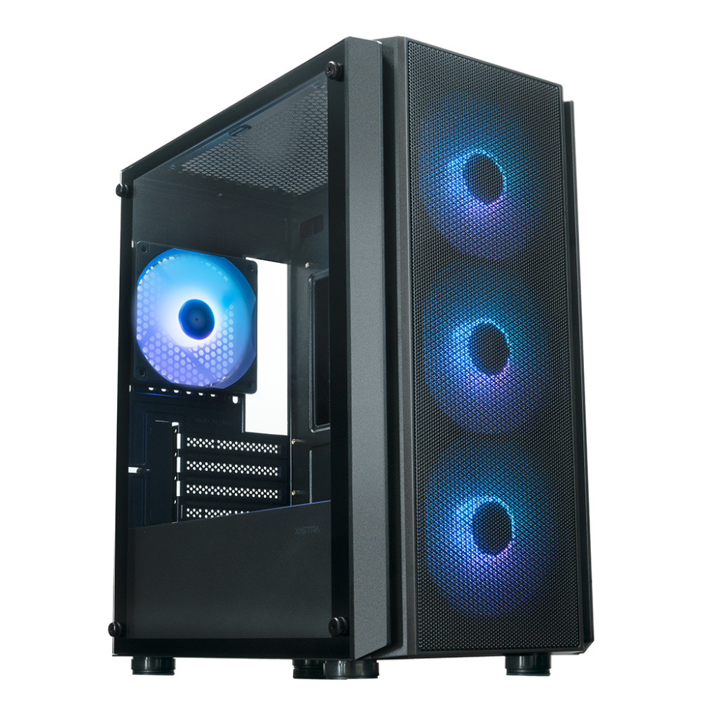 Компьютерный корпус XASTRA A402M 4ARGB-C6 TG Black (A402M-4FC12A-BK-C6)