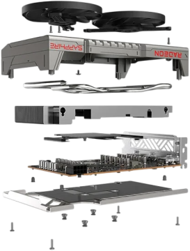 Видеокарта Sapphire (11350-05-20G) Radeon RX 9060 XT 8GB PULSE