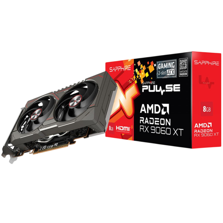 Видеокарта Sapphire (11350-05-20G) Radeon RX 9060 XT 8GB PULSE