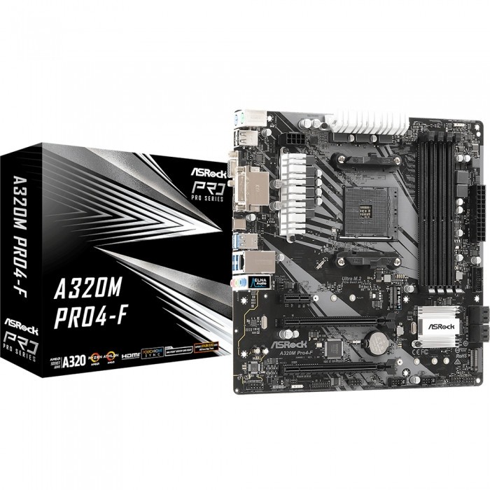 Материнская плата ASRock A320M PRO4-F