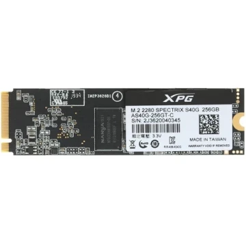 Твердотельный накопитель ADATA 256 Gb SPECTRIX S40G RGB AS40G-256GT-C XPG