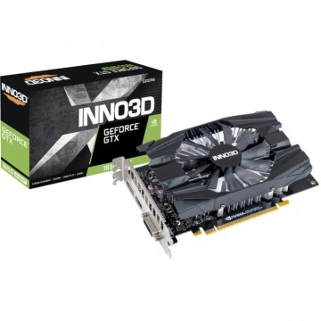 Видеокарта INNO3D (N16501-04D6-1720VA29) GeForce GTX 1650 1590MHz PCI-E 3.0 4096MB 12000MHz 128 bit DVI HDMI DisplayPort HDCP COMPACT V2