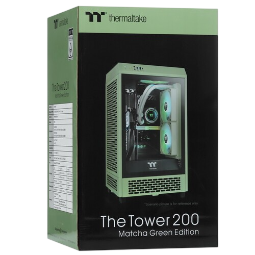 Компьютерный корпус Thermaltake The Tower 200 TG Matcha Green (CA-1X9-00SEWN-00)
