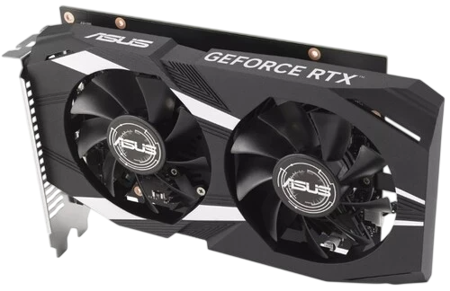 Видеокарта ASUS (DUAL-RTX3050-O6G) GeForce RTX 3050 6GB DUAL OC 90YV0K60-M0NA00