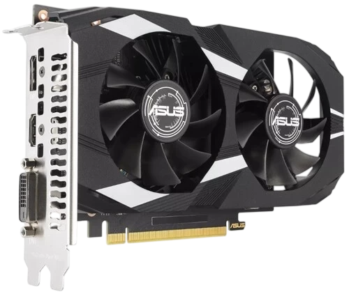 Видеокарта ASUS (DUAL-RTX3050-O6G) GeForce RTX 3050 6GB DUAL OC 90YV0K60-M0NA00